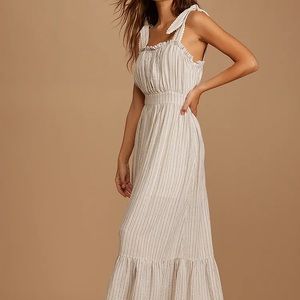 Lulu’s tie strap midi dress